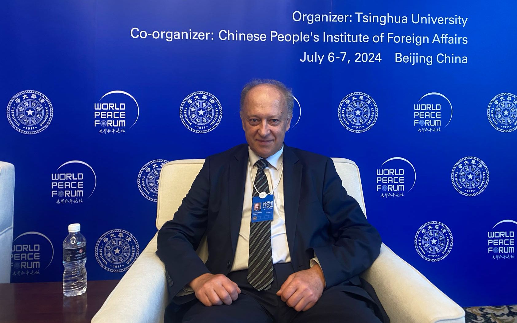 俄羅斯著名國際問題專家、俄羅斯國際事務委員會學術主任安達·高爾圖諾夫。新京報記者 謝蓮 攝