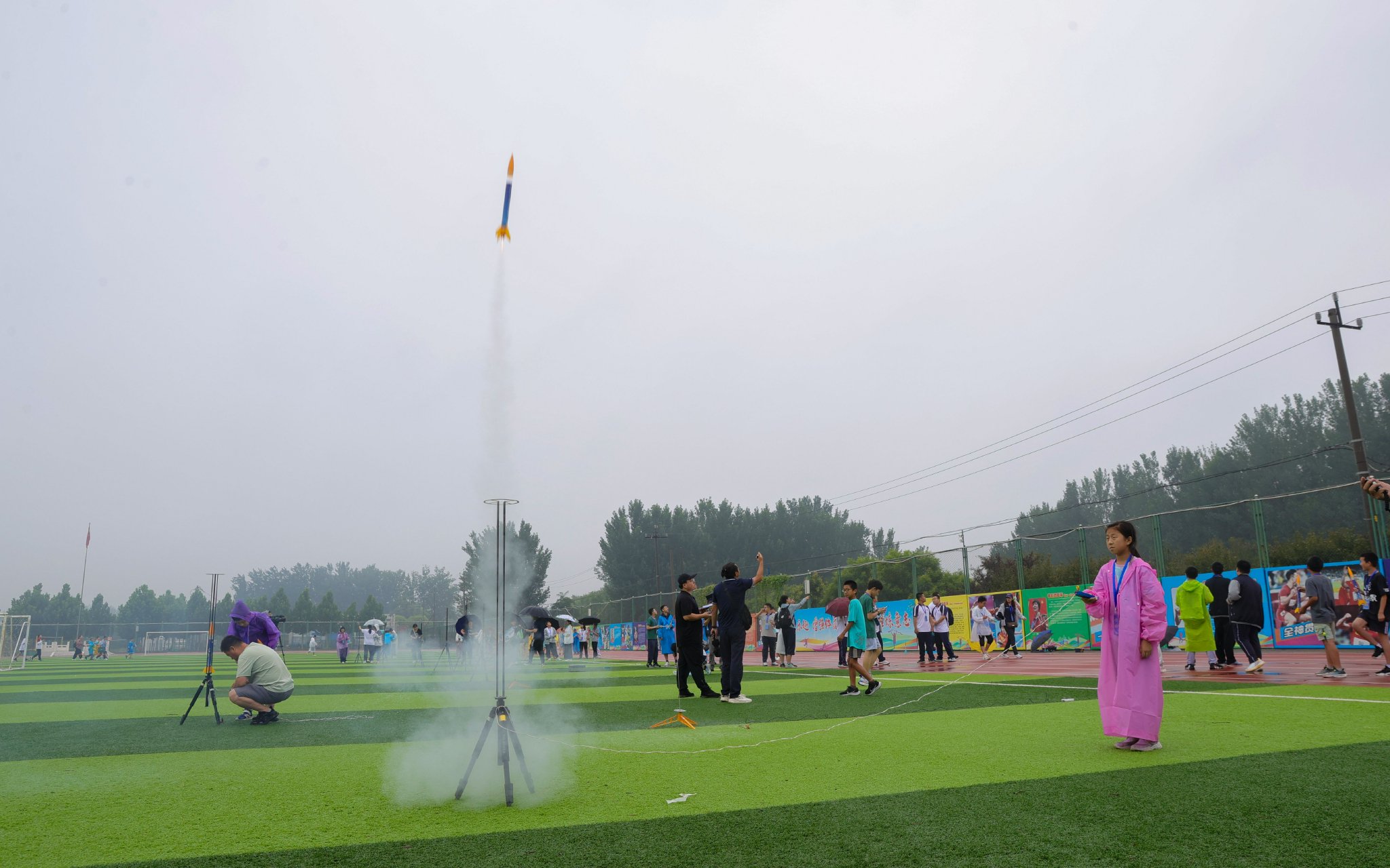 2024年北京市青少年航模錦標賽現場。長子營鎮供圖