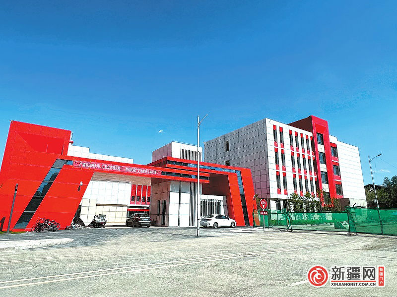 市第146中学已完成全部主体建设(7月15日摄)。(全媒体记者王煜摄)