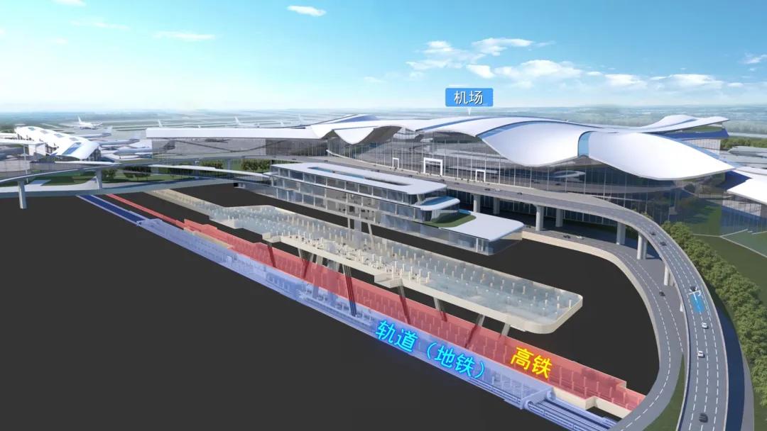 昌北机场高铁站效果图