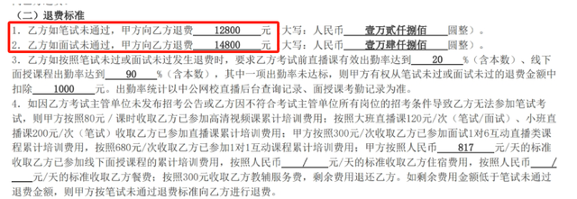 培训协议退费标准。资料图片