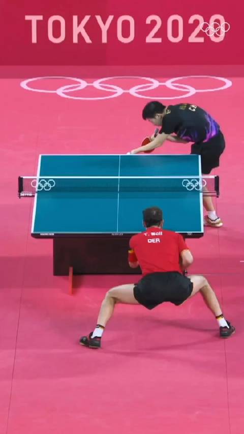 2020年东京奥运会乒乓球男团决赛，马龙和波尔贡献一记精彩对拉！|樊振东|蒂姆·波尔|中国|巴黎奥运会|金牌榜_新浪新闻