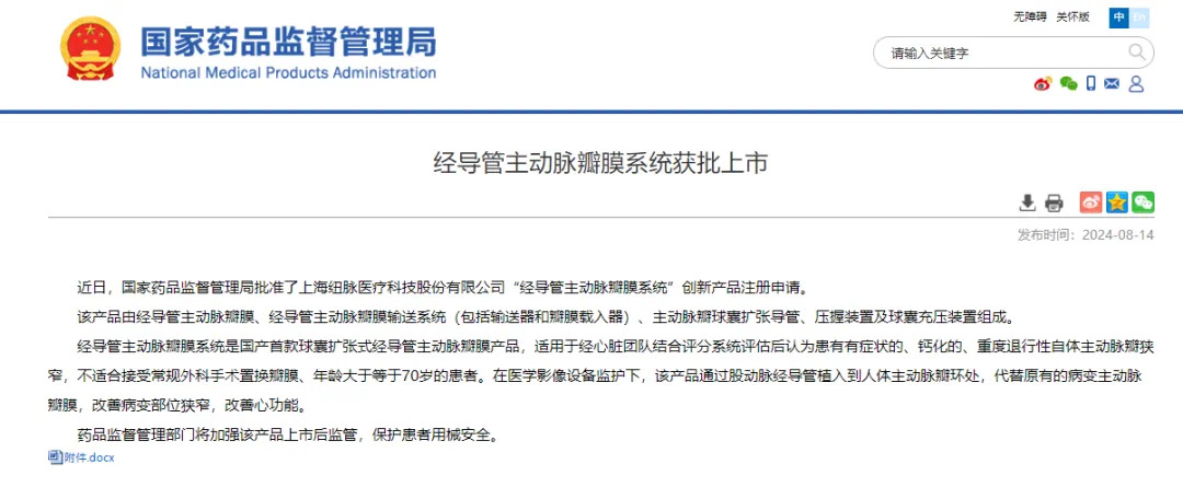 国家药品监督管理局网站截图