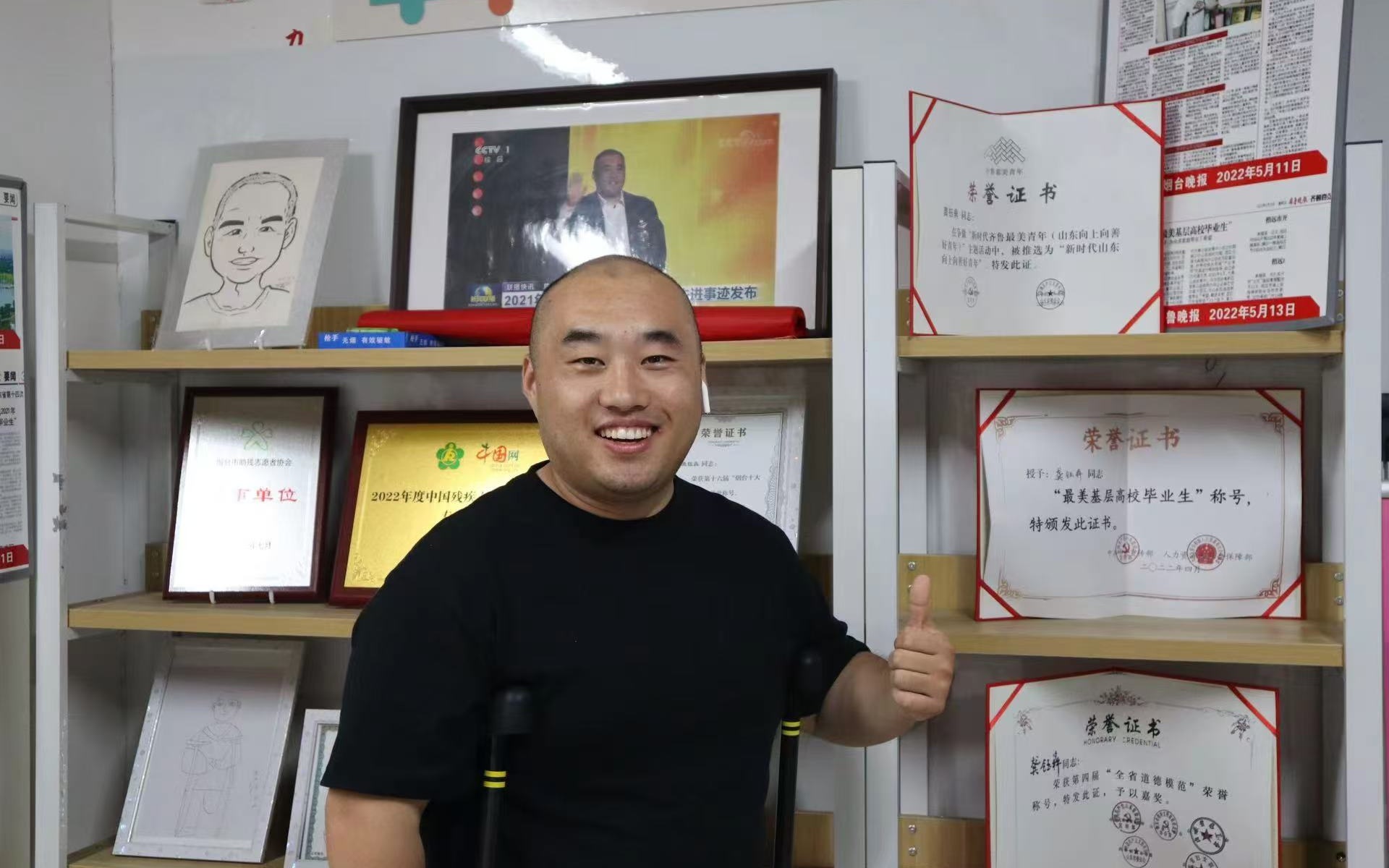 龔鈺犇在大犇公益發展中心。 受訪者供圖