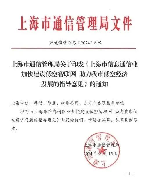 上海放“大招”!2026年实现低空飞行航线全域连续覆盖