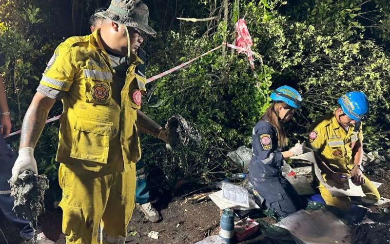 泰国飞机失事地点未发现生命迹象 机上载有5名中国籍乘客