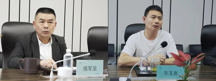 左为侯军呈右为方玉友,图源珀莱雅股份官方微信公众号