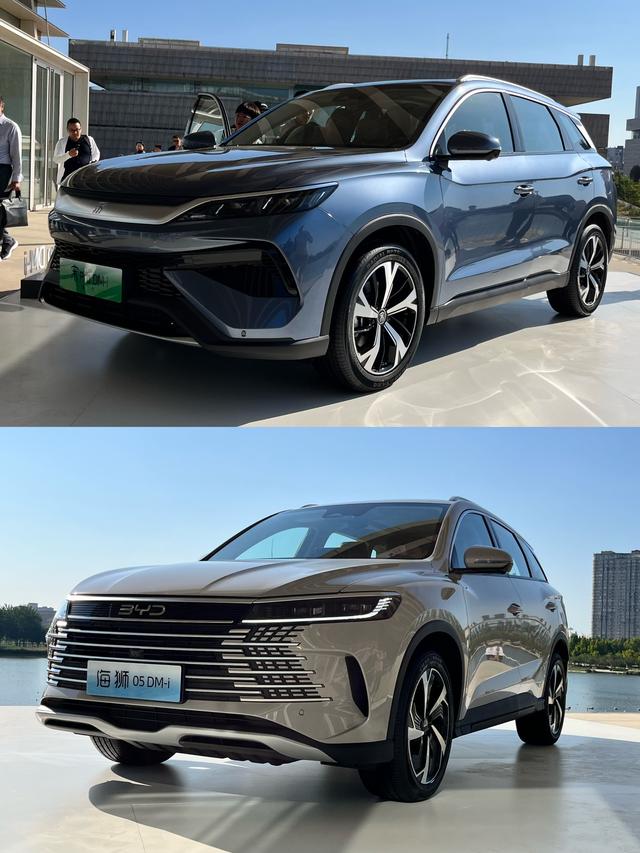 两车外观对比(上:宋Pro DM-i;下:海狮05DM-i)观察者网摄