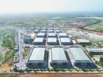 四川路桥承建的塞内加尔迪亚姆尼亚久工业园二期。