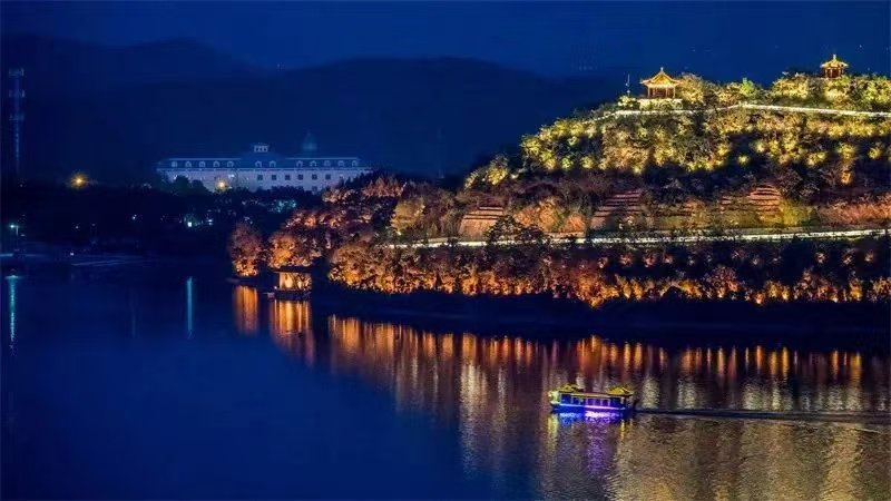 雁棲湖夜景。圖片來源:北京雁棲湖公眾號