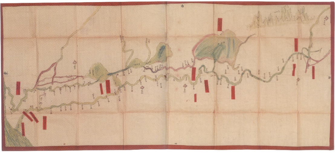 盛宣怀治理山东小清河的新河支脉沟总图（1890年）