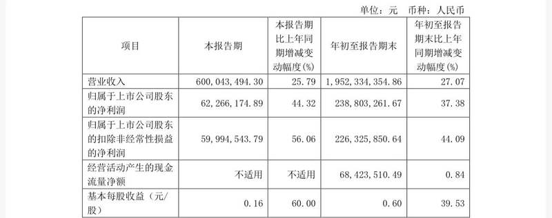 图/丸美股份财报截图