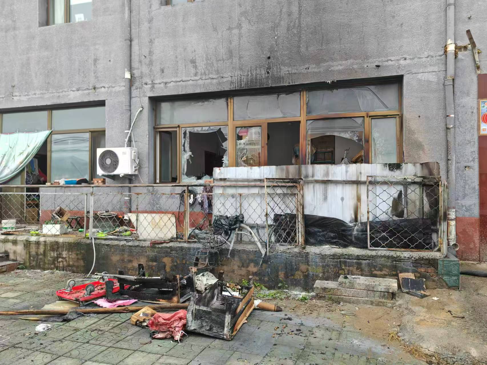火災現場。圖源:房山區消防救援支隊