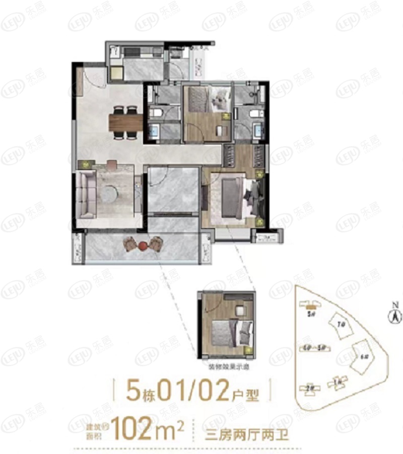 增城广州城投·禧悦府户型图公布 89~146㎡约30000元/㎡|广州市|户型|阳台_新浪新闻