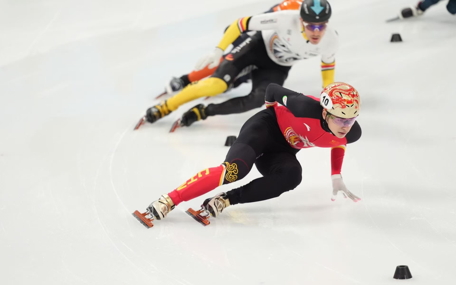 劉少昂成功晉級男子500米8強。 新京報記者 王飛 攝