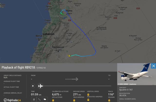 (来源:flightradar24)