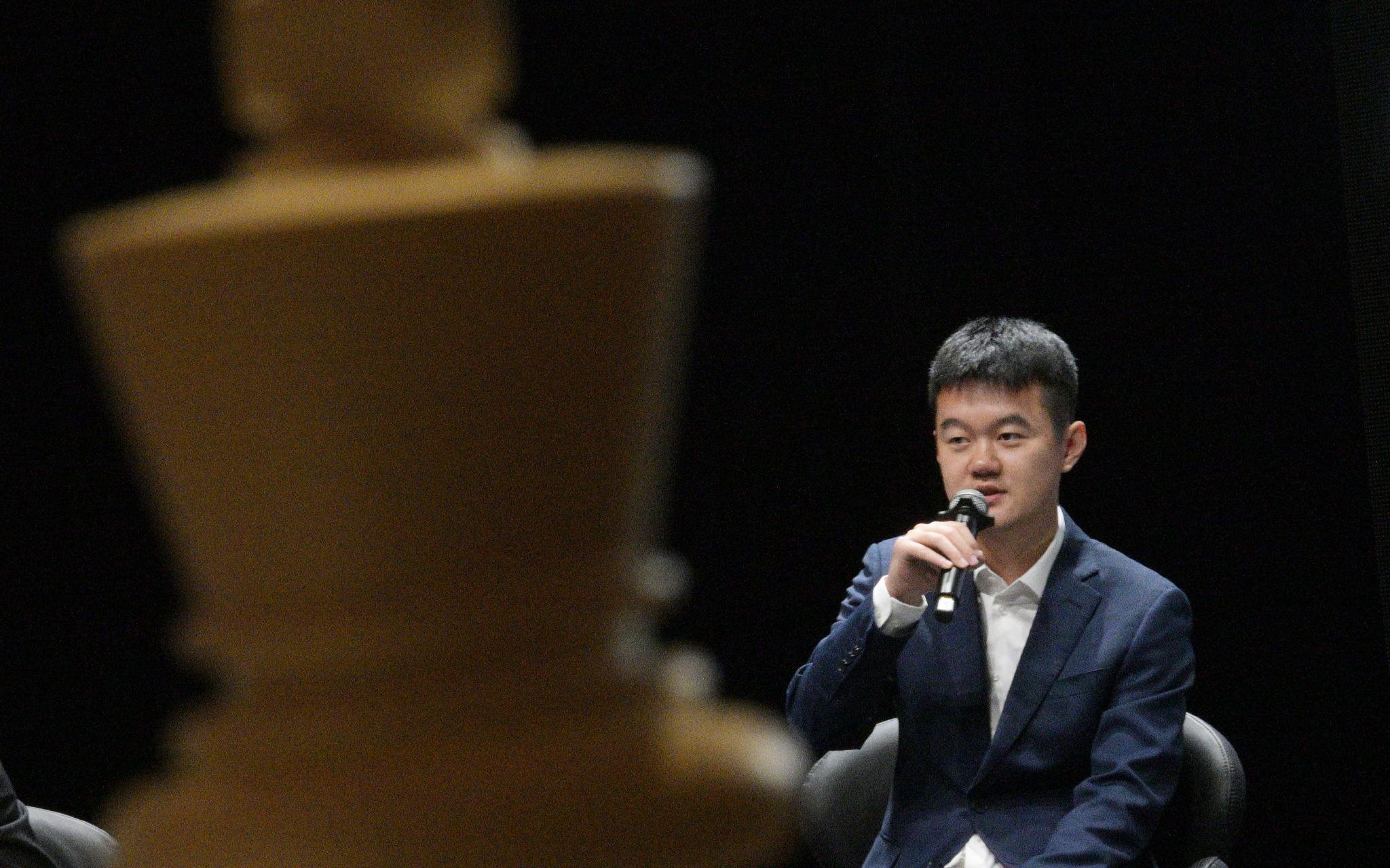 扳平比數後,丁立人將與對手展開最後兩盤慢棋較量。 圖/新華社