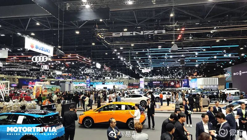 2024泰国车展汽车预订量曝光 比亚迪/埃安/MG进入预订量前五