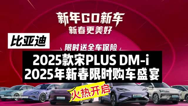 2025款宋 PLUS DM-i新春限时购车盛宴热启动
