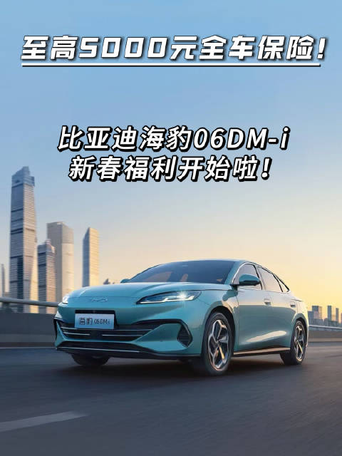 年底迎新春，比亚迪海豹06DM-i实力宠粉，特别推出新年GO新车…