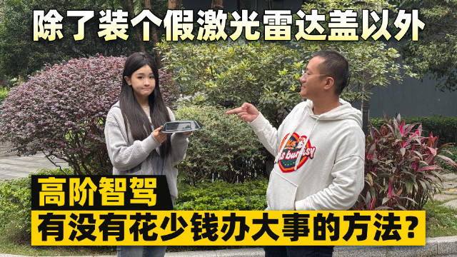 除了装个激光雷达盖以外，高阶智驾有没有花少钱办大事的方法？