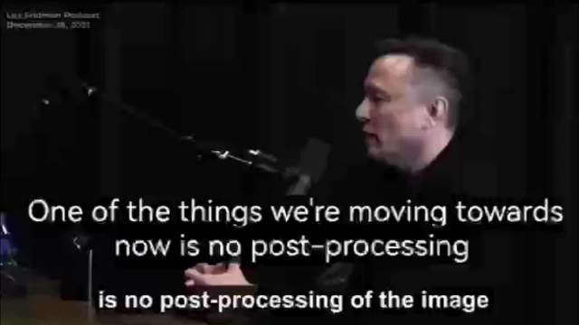 马斯克在端到端之前称纯视觉在黑夜里也能看到很远