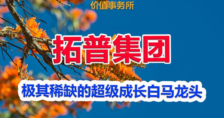 碾压各种龙头，拓普集团，大A极其稀缺的超级成长白马龙头