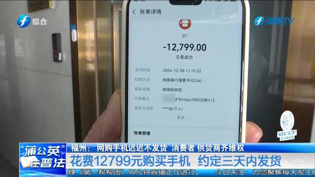 花万元网购手机迟迟不发货