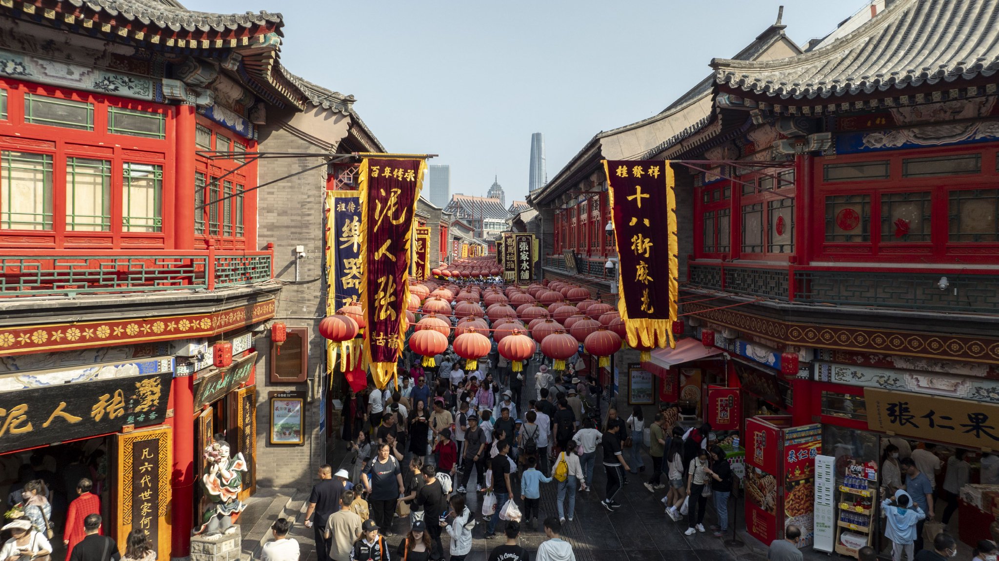 古文化街。天津市委宣傳部新聞處供圖