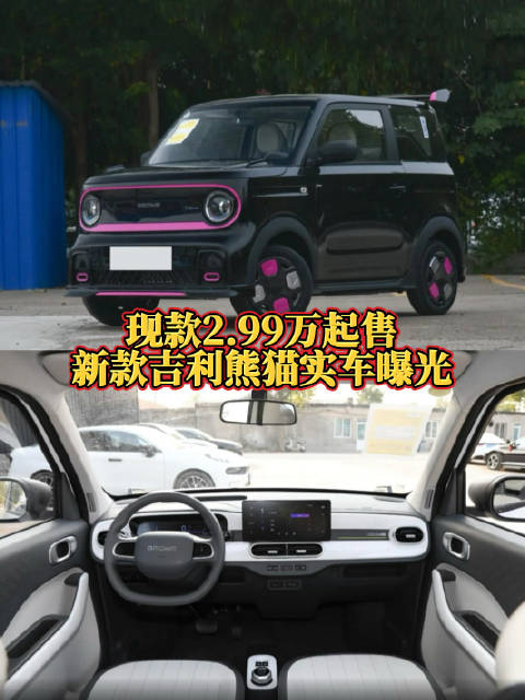 视频：现款2.99万起售，新款吉利熊猫实车曝光，换装宁德时代电池