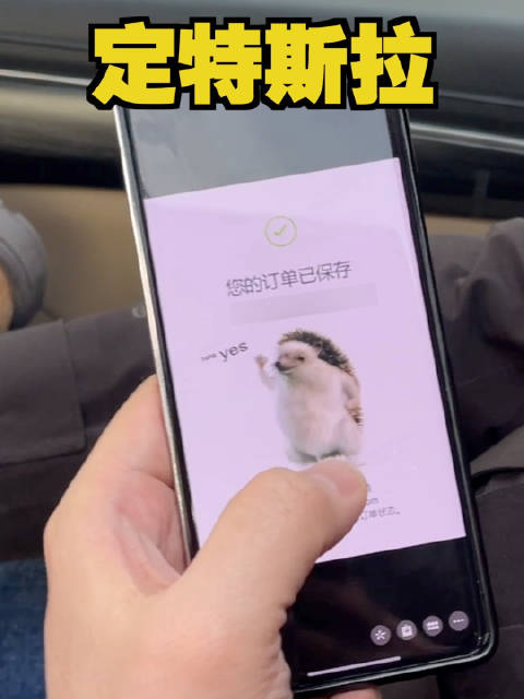 订一台大热门特斯拉，期待早日提车！