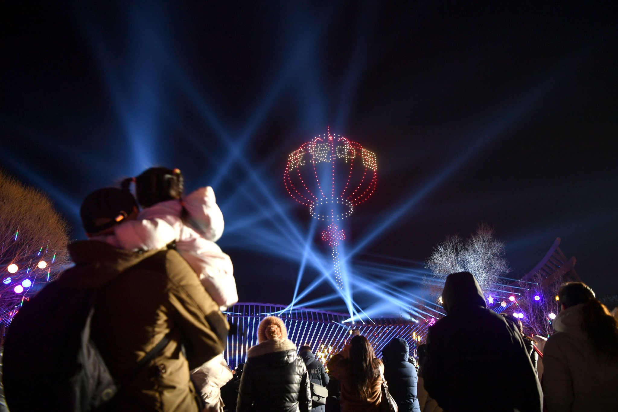 全景沉浸式光影秀。新京報記者 陶冉 攝