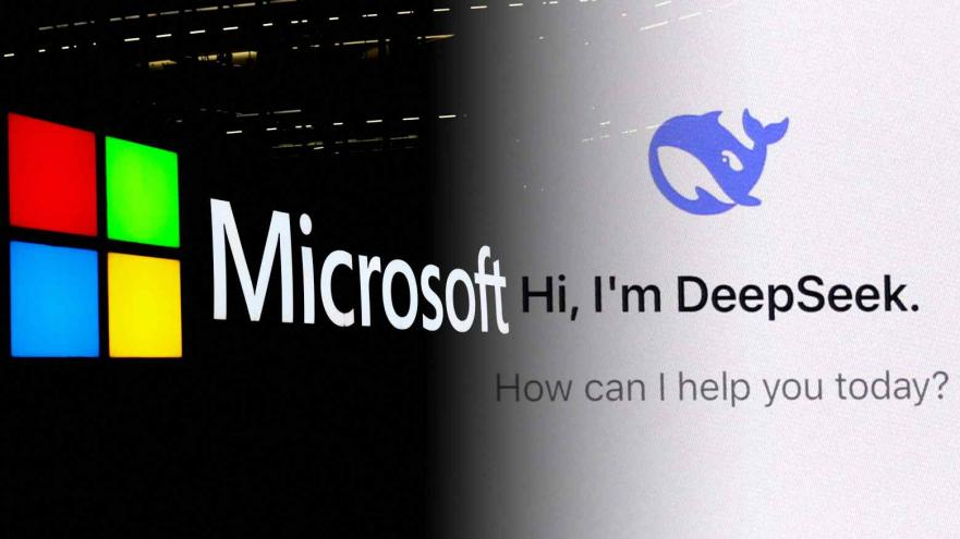 微软和DeepSeek 资料图 图源:《日经亚洲》网站报道配图