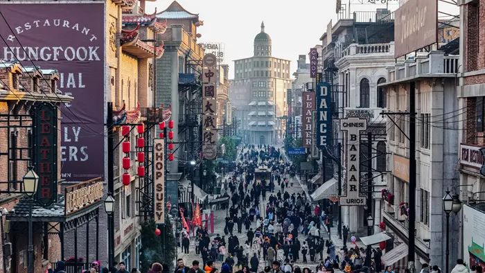 乐陵影视城开园盛况。图片来源：乐陵市委宣传部