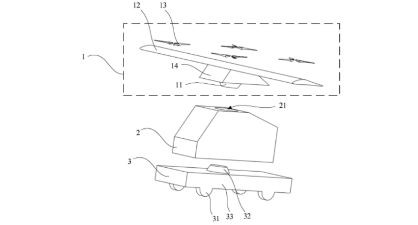奇瑞分体式飞行汽车专利公布，可提高降落效率