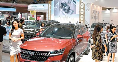 中国汽车亮相印尼国际车展（环球掠影）