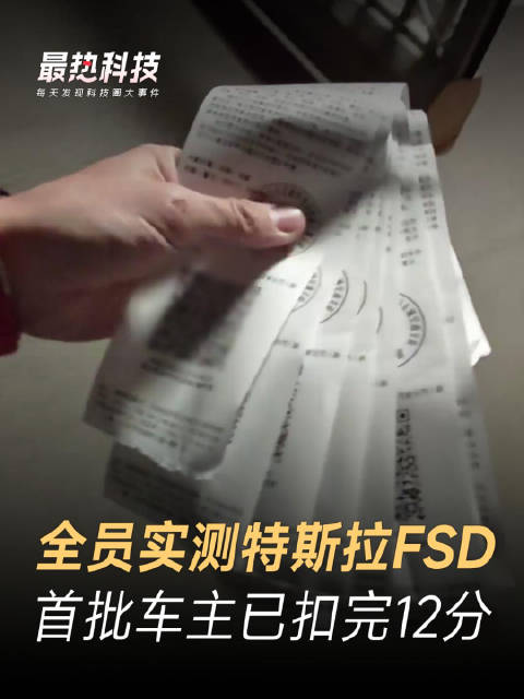 全员实测特斯拉FSD，首批车主已扣完12分