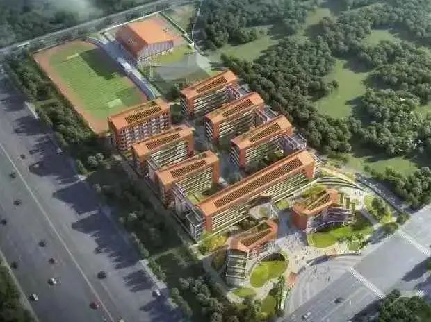 ▲季延中学罗山校区(左)第六实验幼儿园(右上)第六实验小学山仔校区(右下)