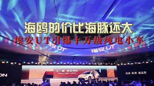 埃安UT比海豚还大，定价却是海鸥的价…