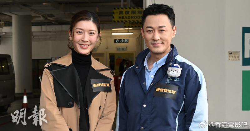 林峯、余香凝、苑琼丹、梁雍婷、王敏奕今日出席新片《面试特攻队》拜神仪式