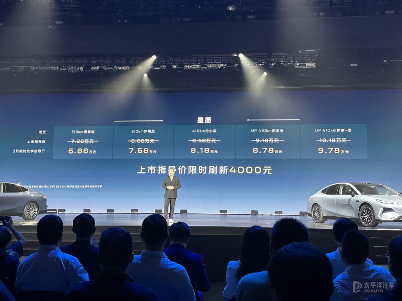 吉利银河推3月购车权益 星愿限时先享价6.88万元起