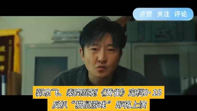 郭京飞、秦岚新剧《黄雀》定档3·18 反扒“猫鼠游戏”即将上演