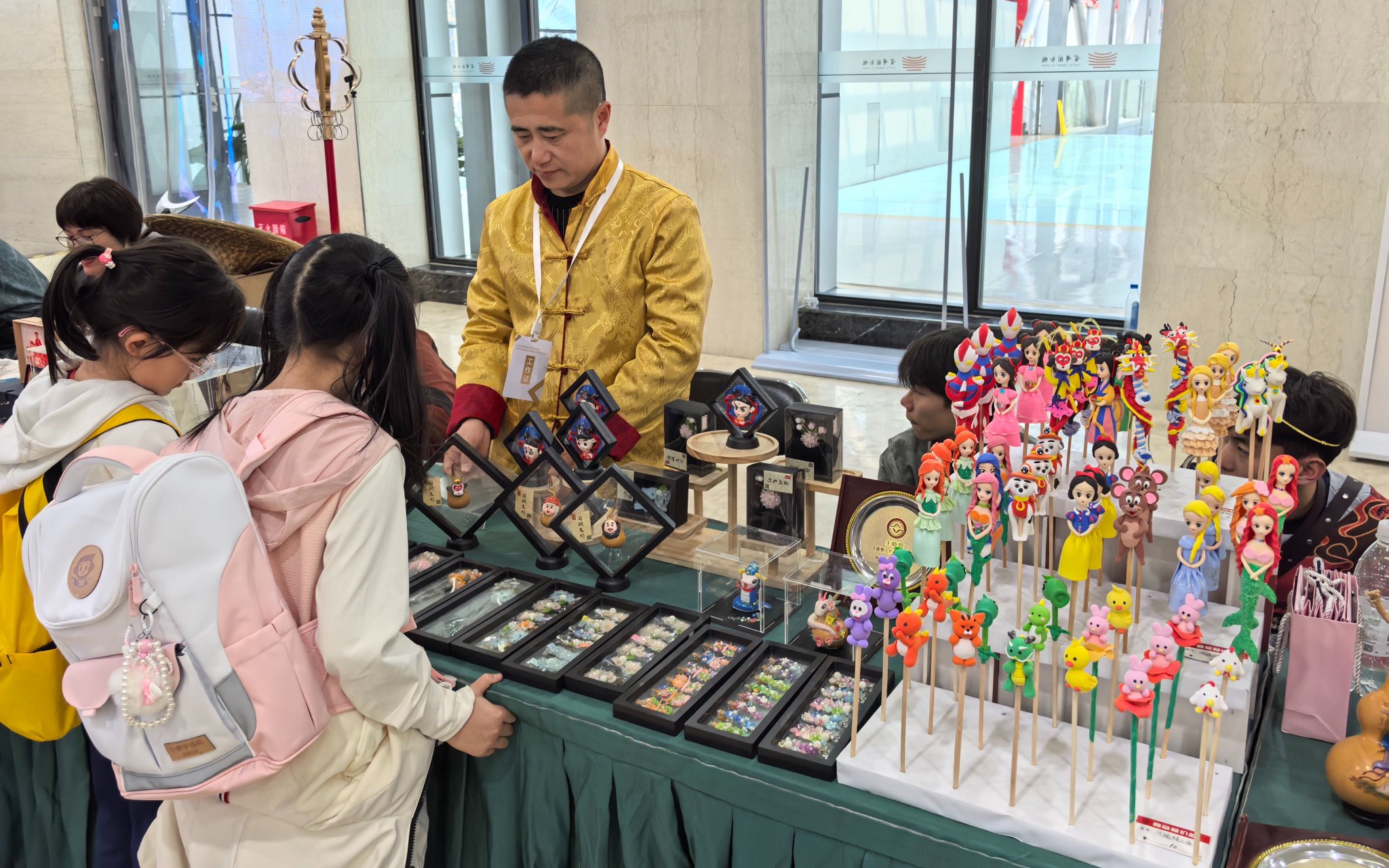 巡展現場的文創展示。首都圖書館供圖