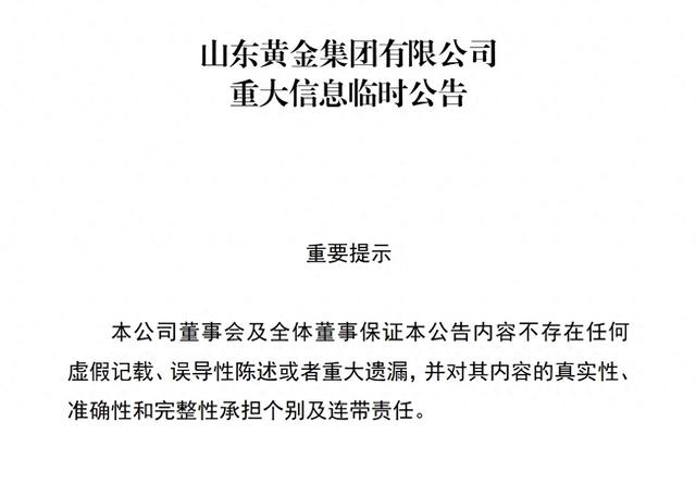 来源:山东黄金集团网站