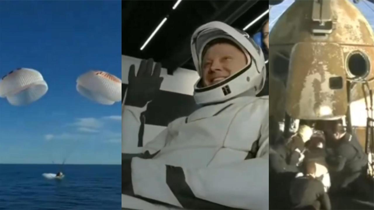 美国龙飞船溅落墨西哥湾