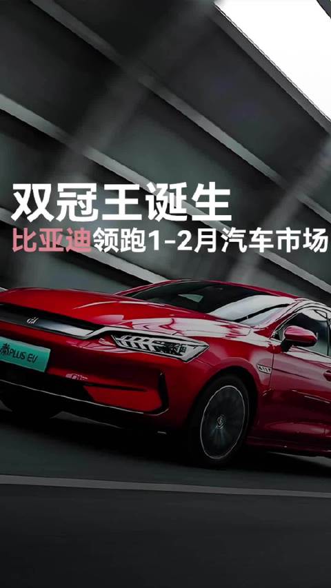 比亚迪获1-2月销量榜车企集团和品牌销量双料冠军…