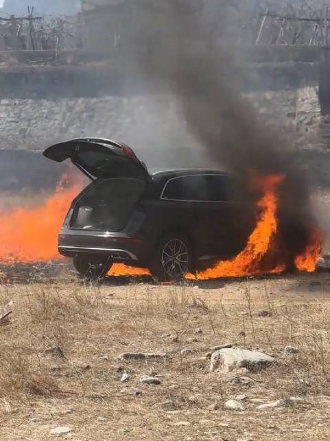 露营见过烤串的，第一次见烤奥迪Q5的，烤的还是L版，这难道叫BBQ-5L？