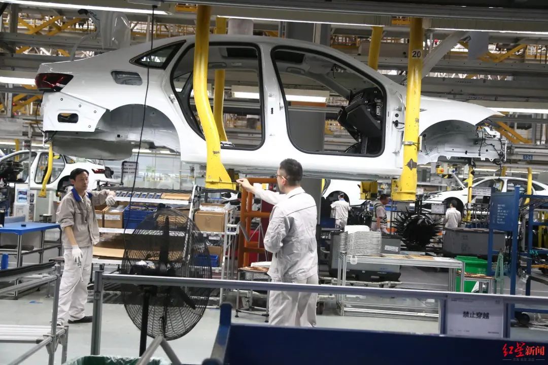 ▲一汽-大众成都分公司生产车间