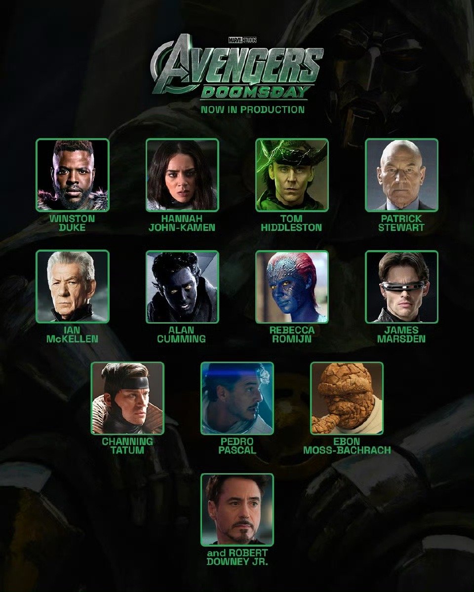 复联5阵容公布老版《X战警》也进来了啊…