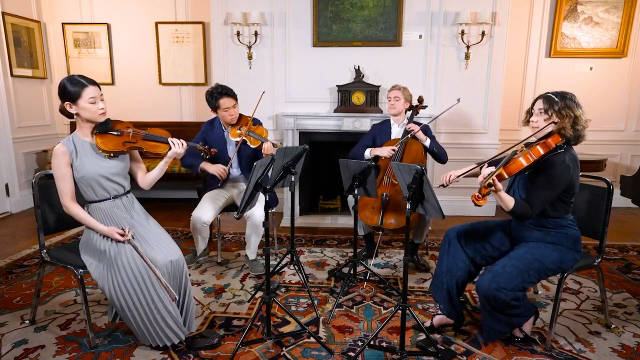 柴可夫斯基D大调弦乐四重奏激情演绎，音乐学院掌声雷动